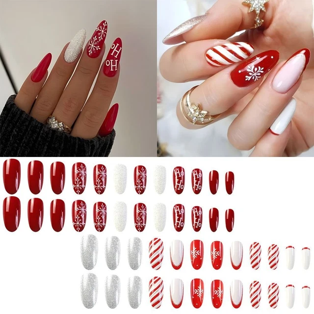 Wearable Manicure False Nail Round Head Nail Tips  Women