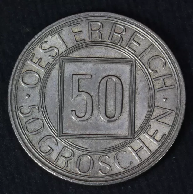 AUSTRIA 50 Groschen 1934 - Copper/Nickel - UNC - 3639