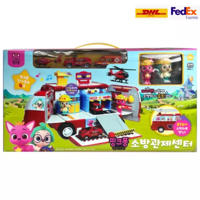 Pinkfong Wonderstar Metal Block Mini Car Set 4pcs Pinkfong Hogi Jenny Poki  Toys