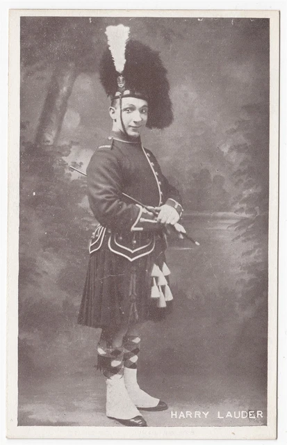 English Postcard "Harry Lauder", Scottish Singer & Comedian