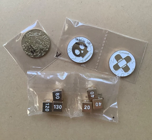 Pokemon Charizard UPC Gold Metal Dice, Coin And Condition Markers New And Sealed