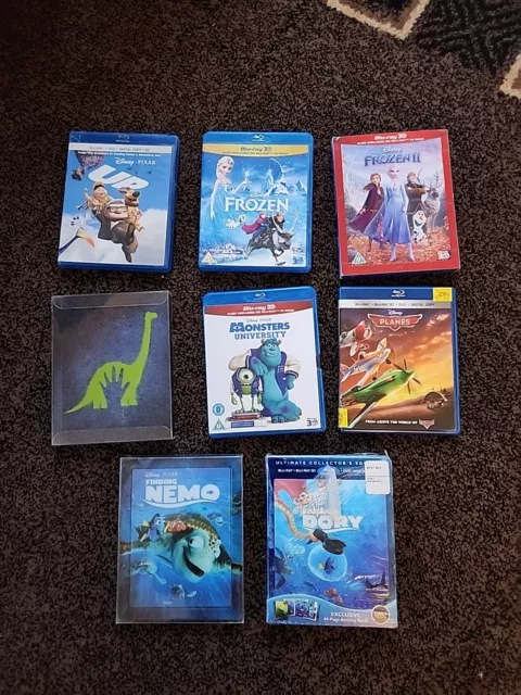 Blu Ray 3D Disney / Pixar lot of 8