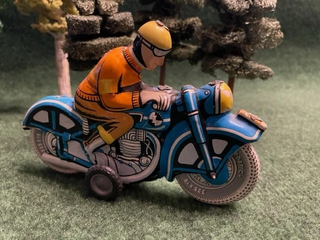 Blechspielzeug Motorrad  im Stil der 1950er Jahre