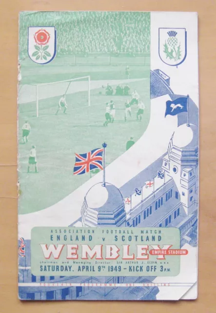 ENGLAND v SCOTLAND 1949 *Fair/Good Condition Football Programme*