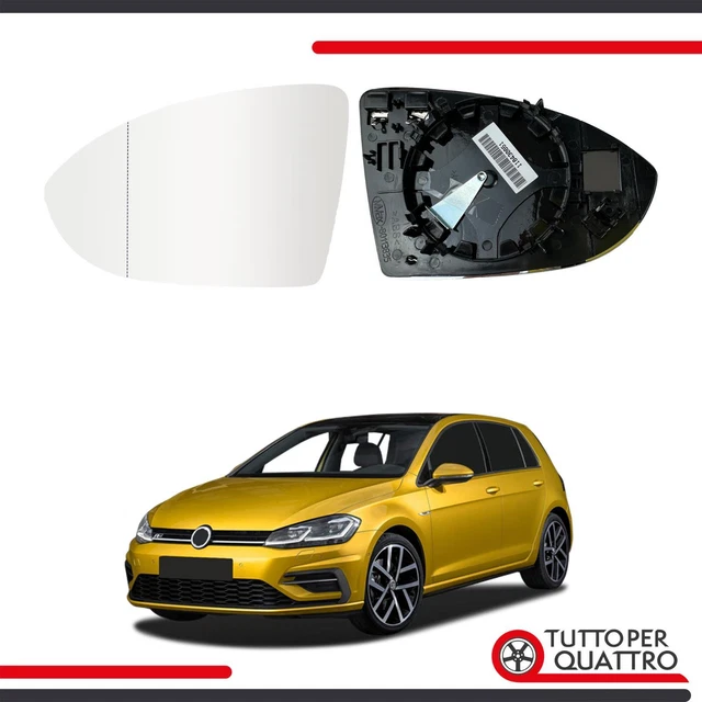 Specchio Retrovisore Sinistro Riscaldabile Per Golf 7 - Lato Guida Con Vetro E Piastra - Foto 4