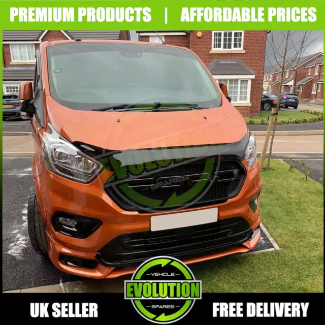 BONNET GUARD BUG DEFLECTOR PROTECTOR to fit FORD TRANSIT CUSTOM 2018 +