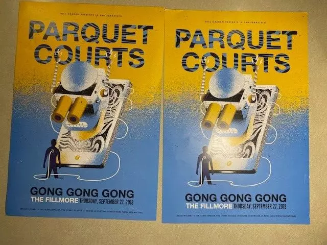 2 X Parquet Courts Concert Posters 2018 F-1596 Fillmore