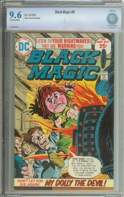 Black Magic #8 Cbcs 9.6 Ow/Wh Pages