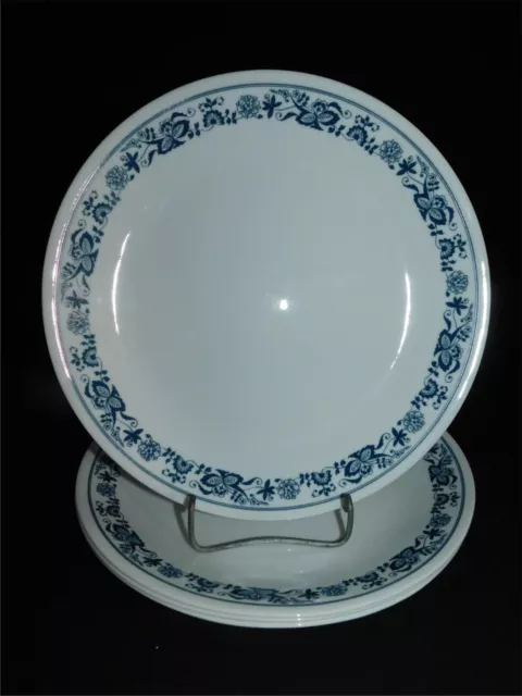 4 Corelle Old Town Blue 10 1/4" Dinner Plates