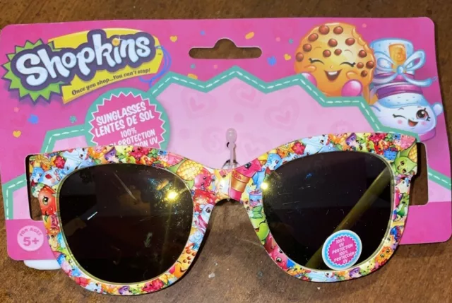 SHOPKINS Multi-Character Girls 100% UV Shatter Resistant Sunglasses NWT By Moose