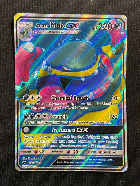 Alolan Muk GX - 138/147 Burning Shadows (Pokemon) Full Art Ultra Rare