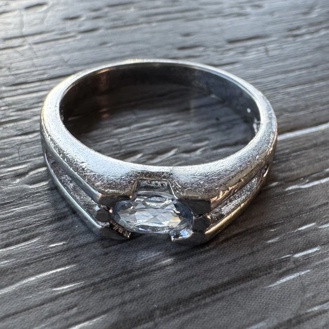 Bague Argent Cœur Ouvragé Taille 56 - Occasion En Très Bon état (TBE)