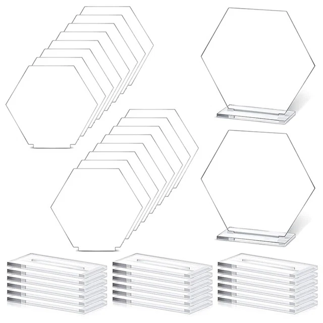 BESTonZON - Set Di 10 Numeri Da Tavolo In Acrilico Per Matrimoni E Feste, Color Argento, Dimensioni 10,5x10x4 Cm, Eleganti Segnaposto Con Base