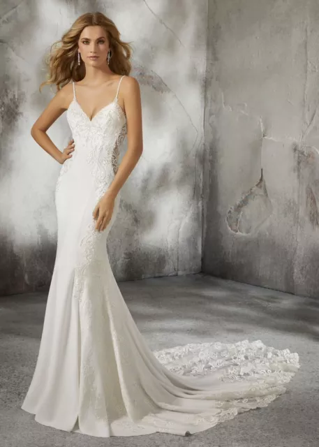 MORI LEE WEDDING Dress Style 8125 MARIELA Size 12 Ivory Caramel New W Tags 650.00 PicClick UK