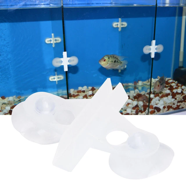 40PCS PVC Aquarium Fish Tank Suction Cup Separating Board Divider Support Cl Ana