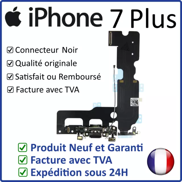 Iphone 7 Plus Noir - Nappe Dock Flex Connecteur De Charge Usb Micro Et Antenne