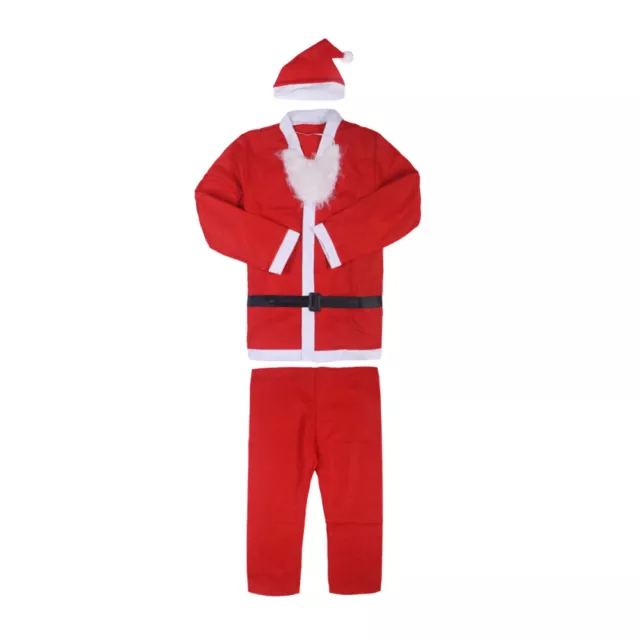 5 Pcs Christmas Cosplay Clothes Adult Santa Suit Men Costume Luxury