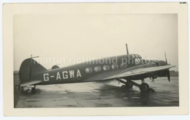 Avro C19 G-AGWA Photo, HE862