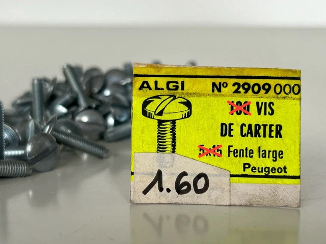 NOS VIS tète ronde méplat 2 vis bolt screw acier vintage Carter , garde boue NOS VIS tète ronde méplat 2 vis bolt screw acier vintage Carter , garde boue