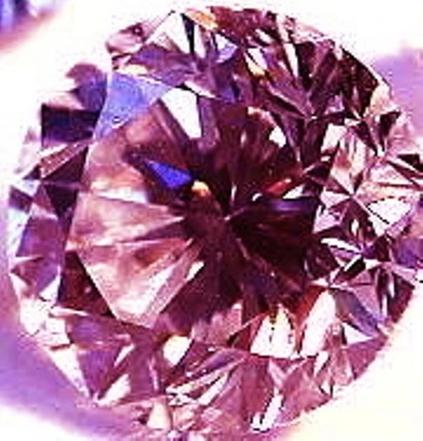 DIAMANT NATUREL ROSE POURPRE 0.05 CT. 2.3 mm. VVS1 ROND VRAC FANTAISIE