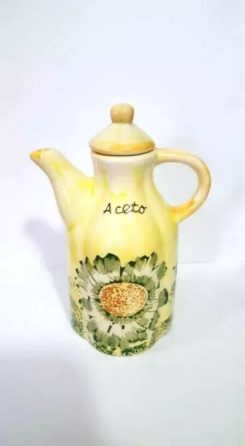 PORTA ACETO  IN CERAMICA STILE RETRO' idea regalo per la casa home DONNA NUOVO