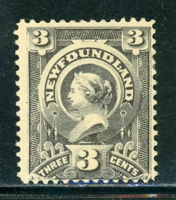 NEWFOUNDLAND 60 SG56 MH 1890 3c slate Queen Victoria CV$30