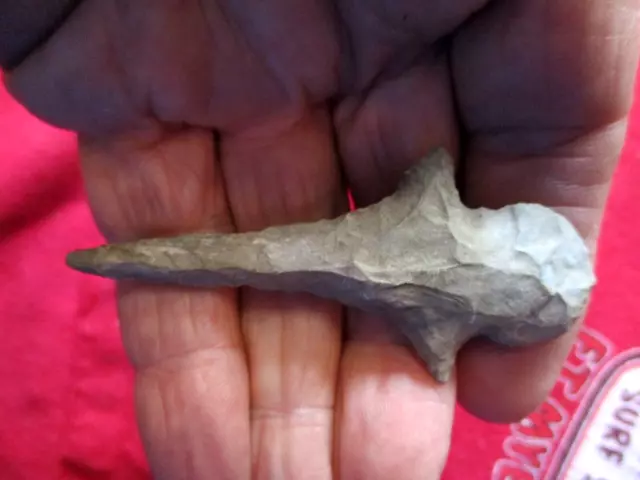 AUTHENTIC  INDIAN  Arrowhead / ARTIFACT 7. DRILL  3. INCHES