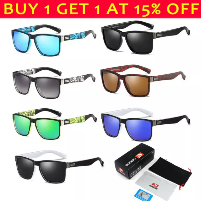 DUBERY Sunglasses UV400 Polarized Glasses Outdoor Fishing Driving Eyewear Unisex