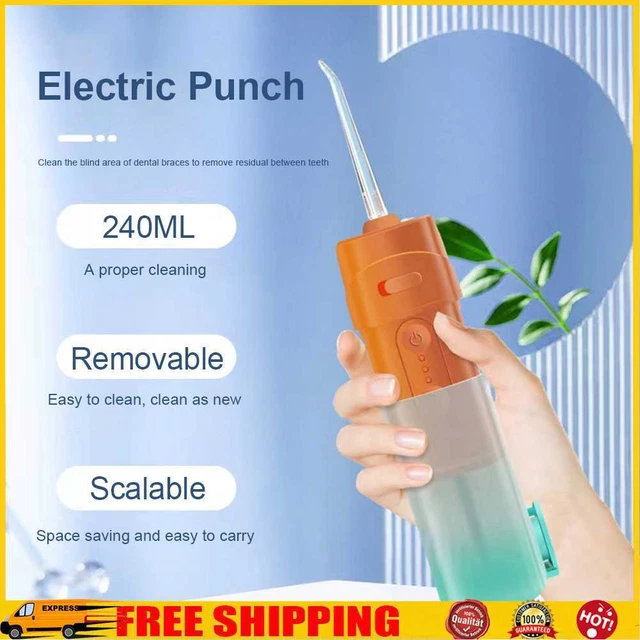 Stuzzicadenti a getto d'acqua per irrigatore orale elettrico portatile 240 ml per utensili domestici