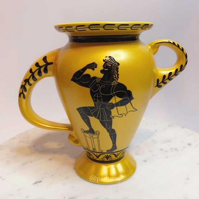 DISNEY HERCULES 25TH Anniversary Golden Vase Mug (NEW) 49.99 PicClick