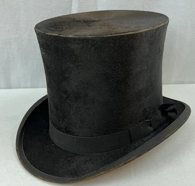 ANTIQUE TAYLOR BEAVER TOP HAT Columbus Ohio Original £230.65 PicClick UK