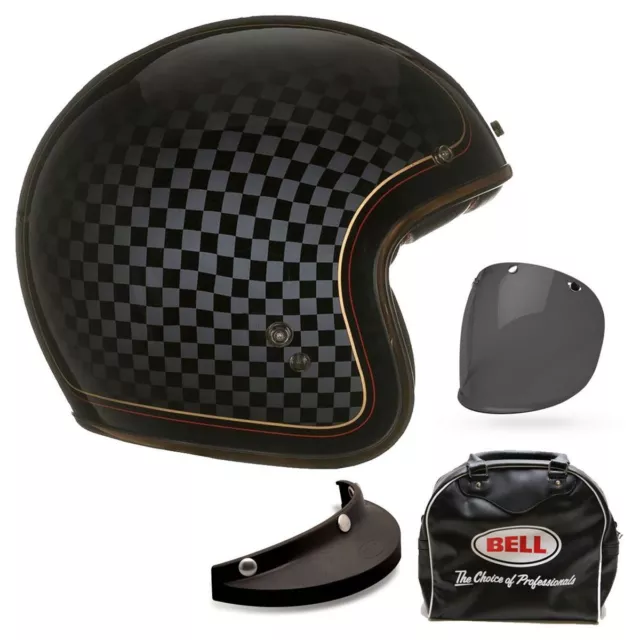 Casco de motocicleta cara abierta Bell Cruiser Custom 500 SE DLX RSD compruébalo PEQUEÑO