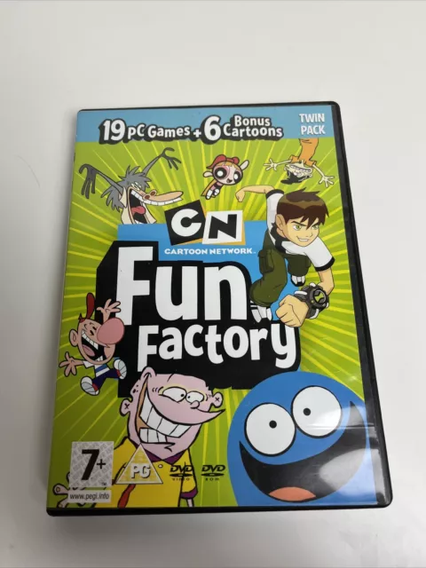 Cartoon Network Fun Factory - 19 PC Games & 6 Cartoons New - Windows  VISTA/XP