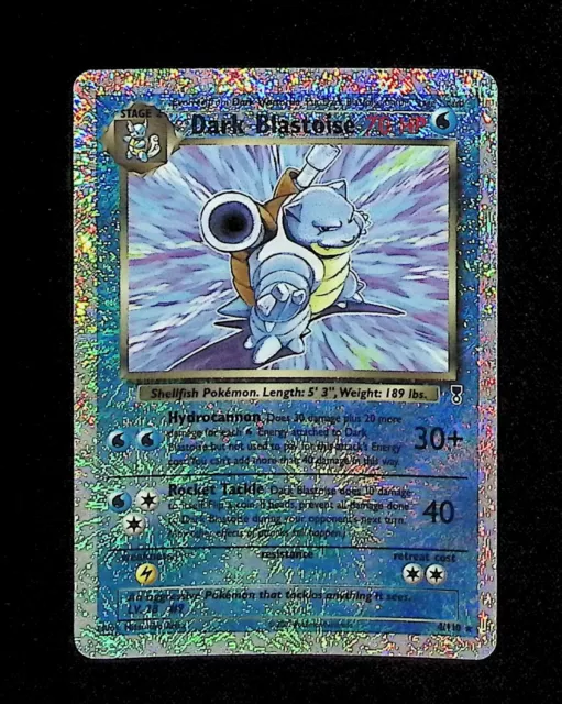 2002 POKEMON LEGENDARY Collection Reverse Holo Dark Blastoise 4/110