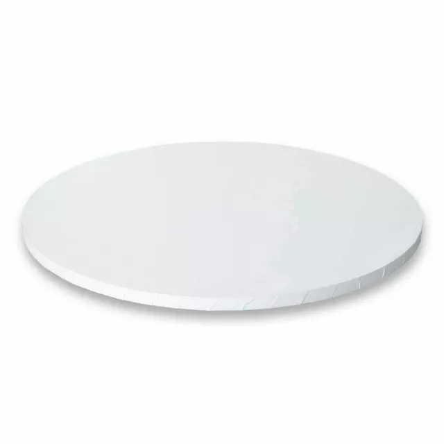 Masonite Cake Board 5mm White Round - Various Sizes-10Pc Baking Cake Cups Cases