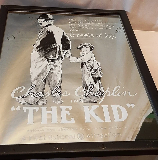 Cuadro espejo Chaplin "The kid"