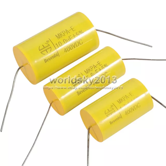 2pcs 100V 250V 400V 6.8~47uF Speaker Amplifier Crossover Non-Polarity Capacitor