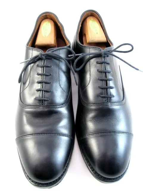 NEW Allen Edmonds "PARK AVENUE"  Leather Cap-Toe Oxfords 11 D Black USA  (322N)