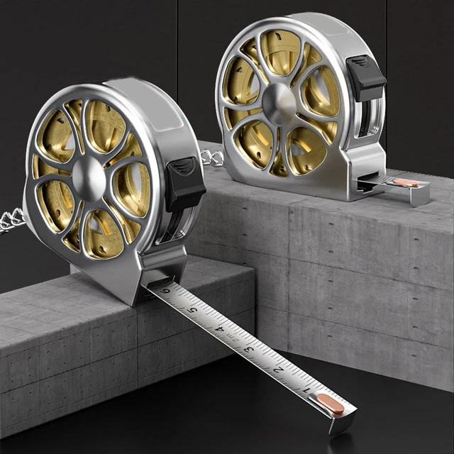 Acheter Règle Rétractable En Acier Inoxydable, Outils De Mesure, Ruban à Mesurer, Porte-clés, Outils De Jauge, Règle De Traction, 1 Pièce