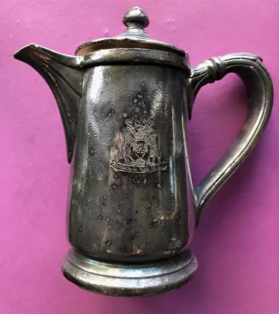 Wardman Park Hotel Silverplated Restaurant Pitcher Ware Washington DC History