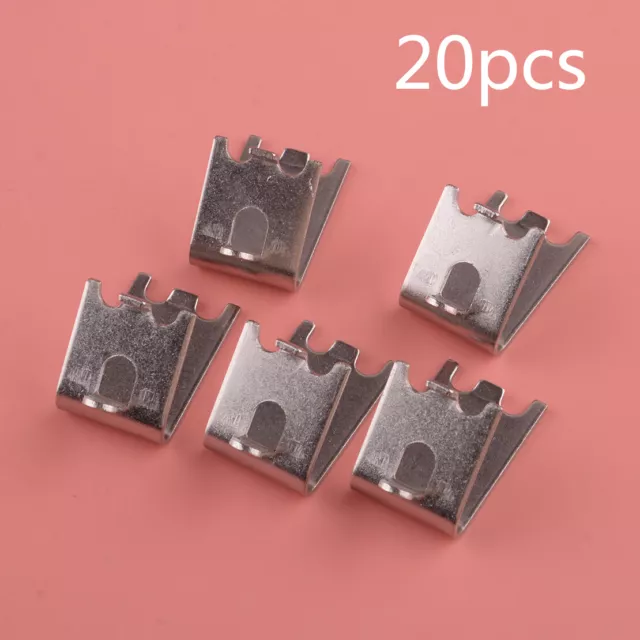 20x Stainless Steel Refrigerator Freezer Shelf Clips Slot Freezer Cooler Support