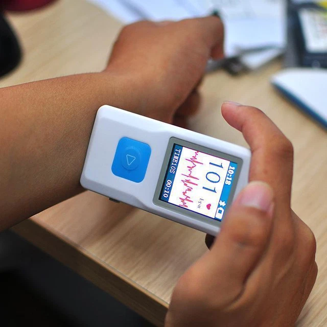 Portable Mini ECG EKG Machine Monitor Heart Beat Monitor USB Handheld ECG EKG