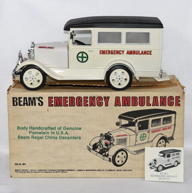 JIM BEAM DECANTER Emergency Ambulance (Empty Decanter) 95.99 PicClick