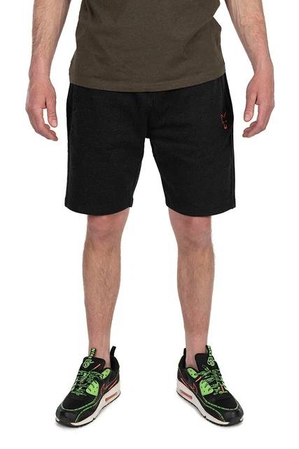 New Carp Fishing Clothing Fox Collection Lightweight Jogger Shorts - Blk/Orange