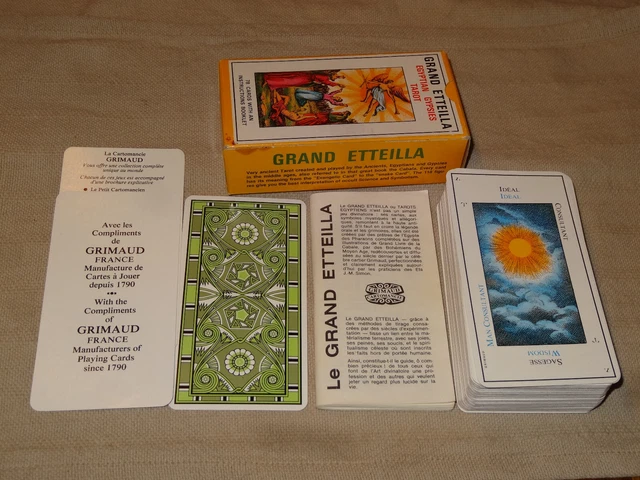 TAROT GRAND ETTEILLA Egyptien jeu carte cartomancie oracle card deck