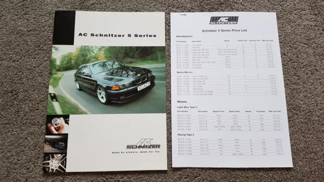 Bmw Ac Schnitzer 5 Series E39 Sales Brochure