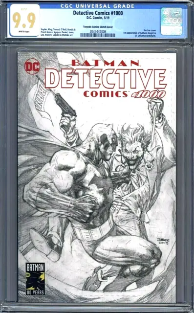 Detective Comics #1000 Torpedo Comics Sketch Edition Jim Lee Batman CGC 9.9 MINT