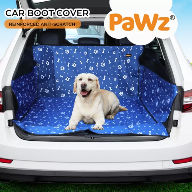 Pawz Pet Boot Car Seat Cover Hammock Nonslip Dog Puppy Cat Waterproof Rear Blue