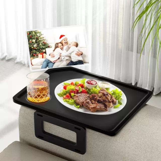 Multi-Function Arm Clip Table Tray for Couch, Sofa with Armrest Suitable for Hom