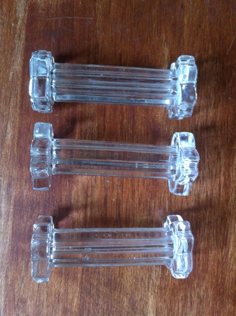 ANCIEN 11 PORTE couteaux verre ou cristal dans leur coffret d'origine